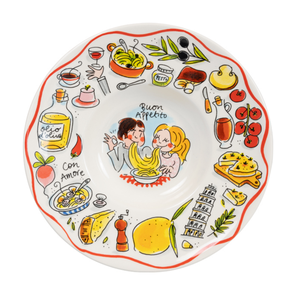 Blond Amsterdam Bord Pasta Buon Appetito 24 cm