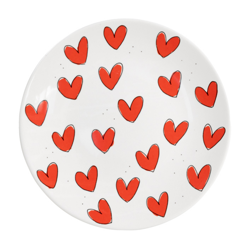 Blond Amsterdam Bord Love Hearts 22 x 2 cm