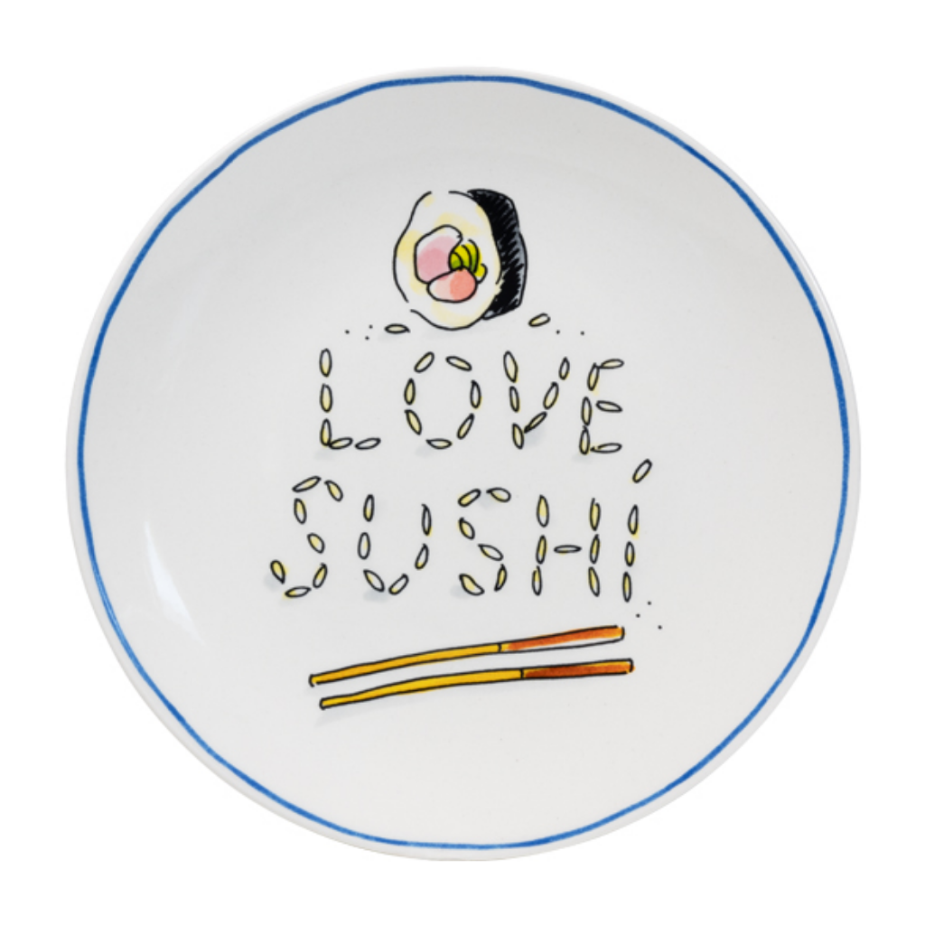 Blond Amsterdam Bord Sushi Love 18 cm