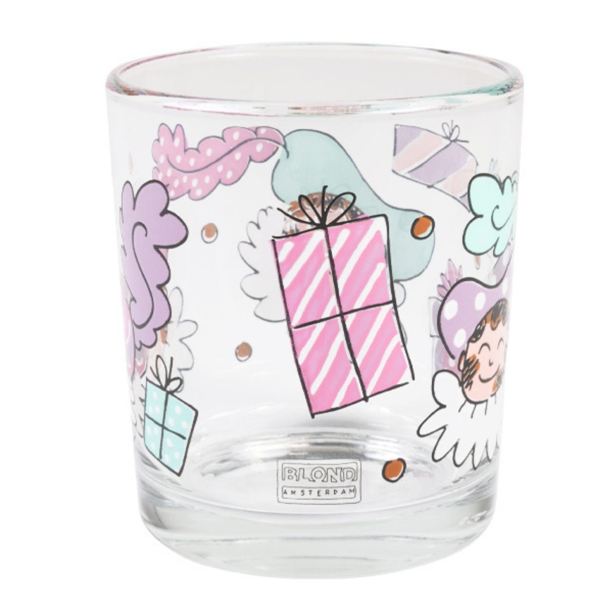 Blond Amsterdam Glas Sinterklaas Piet 7 x 8 cm