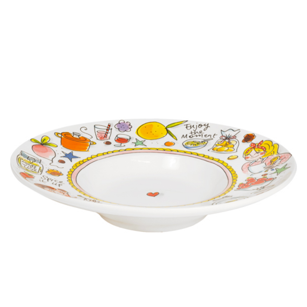 Blond Amsterdam Bord Pasta Even Bijkletsen 23 cm