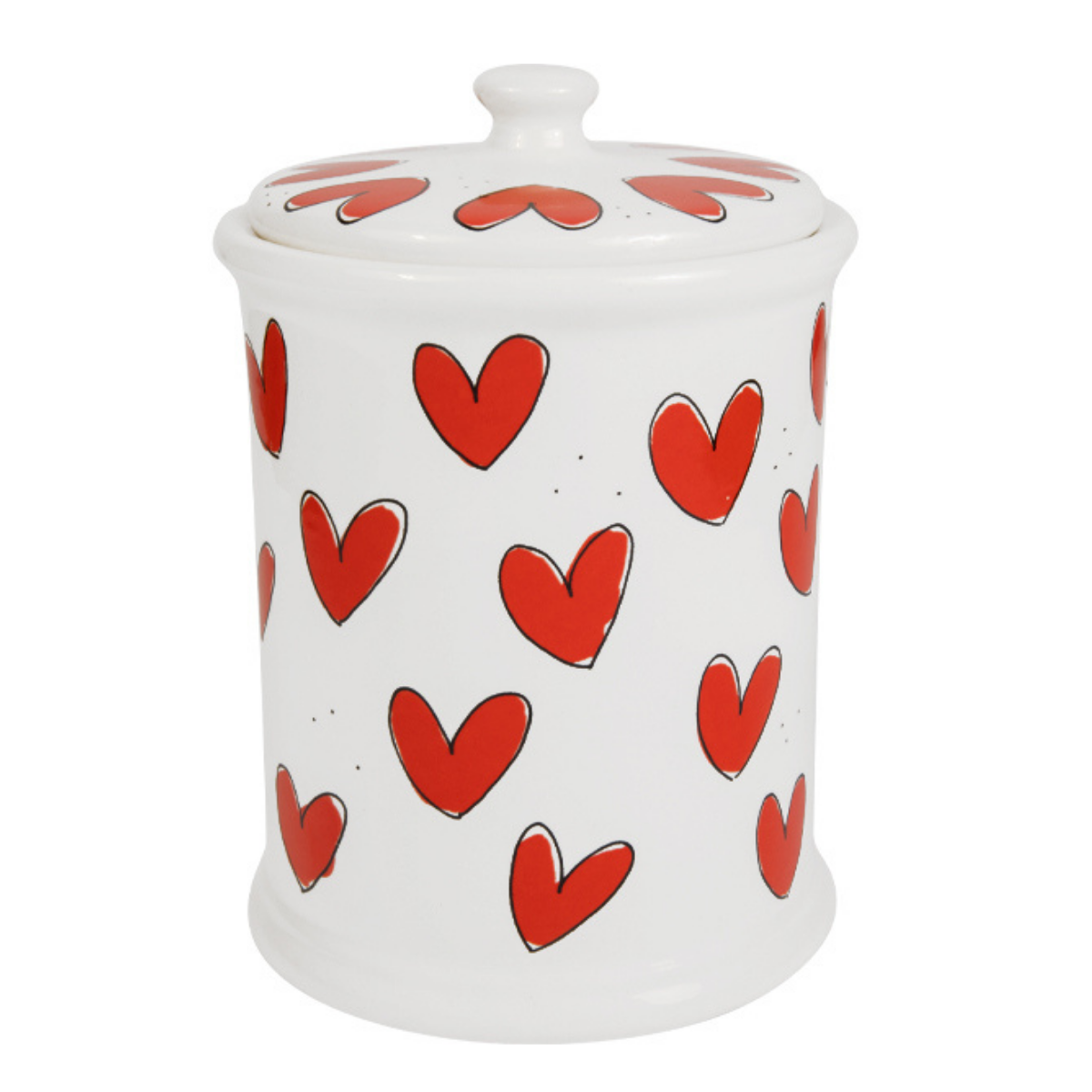 Blond Amsterdam Voorraadpot Love Hearts 12.5 x 17.5 cm