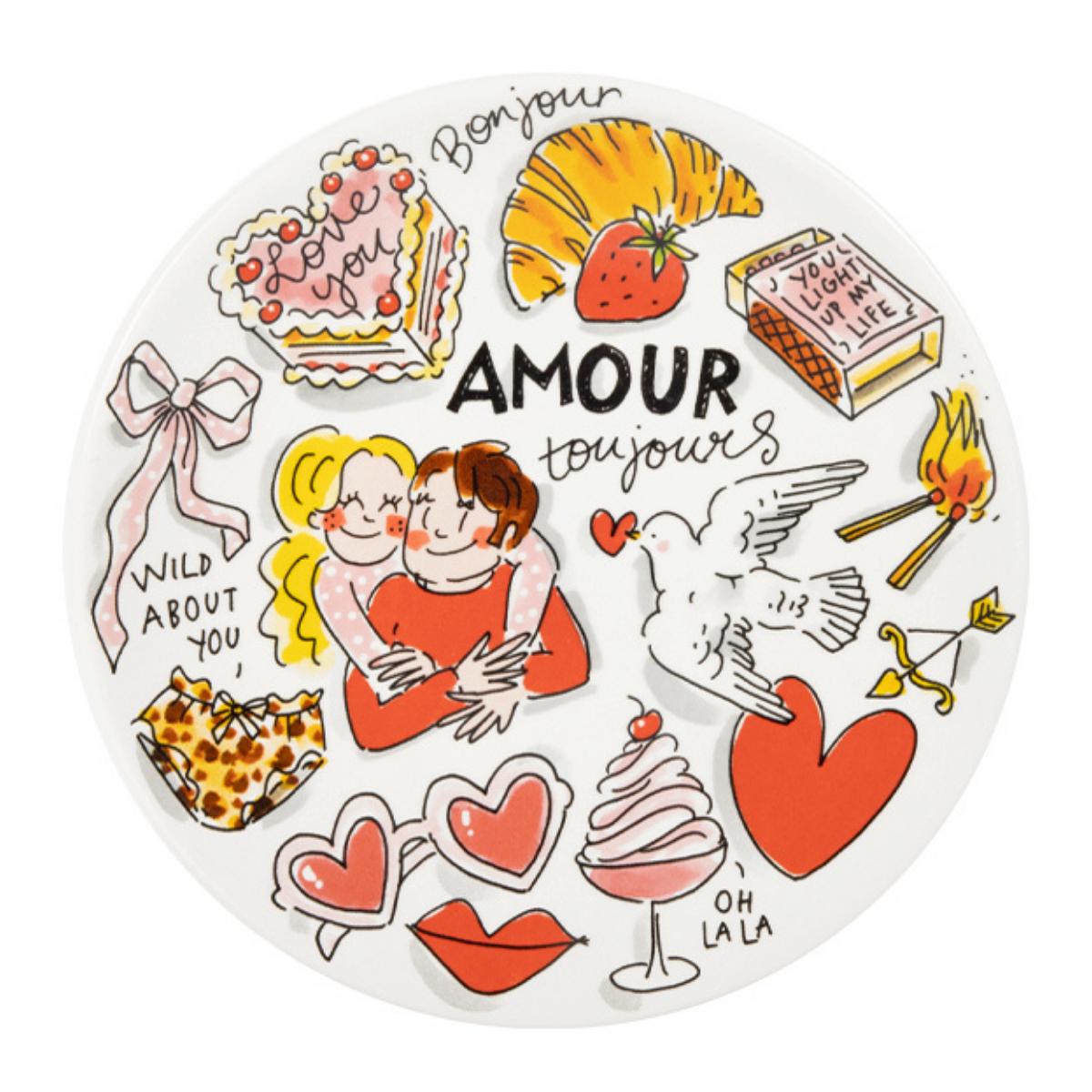 Blond Amsterdam Bord Love Amour 22 cm