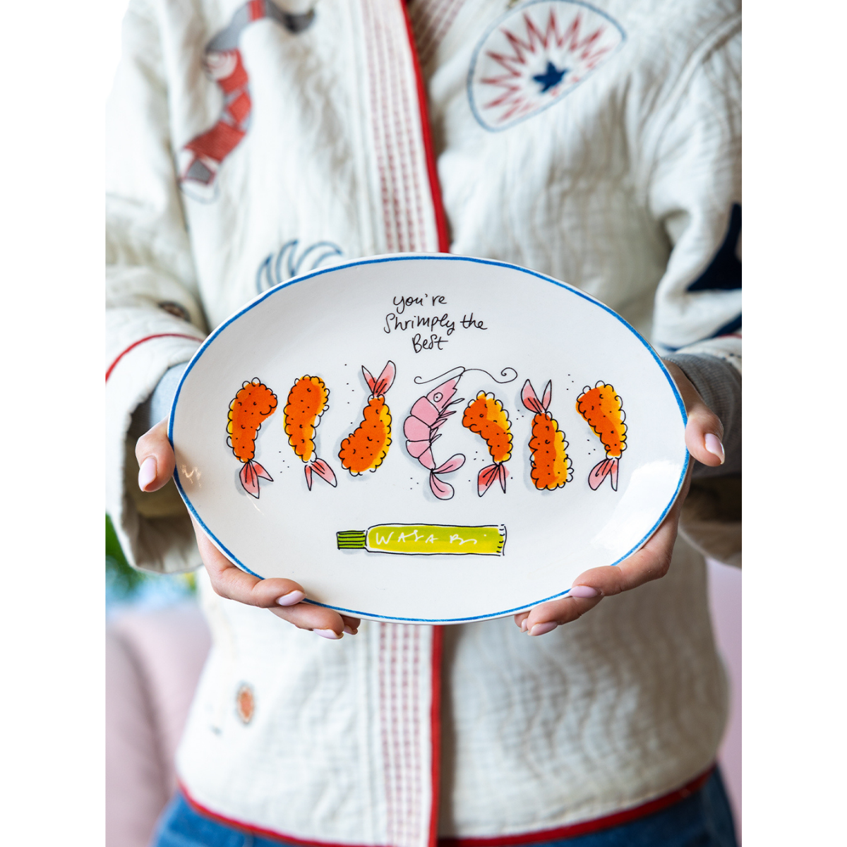 Blond Amsterdam Schaal Sushi Shrimps 27 cm