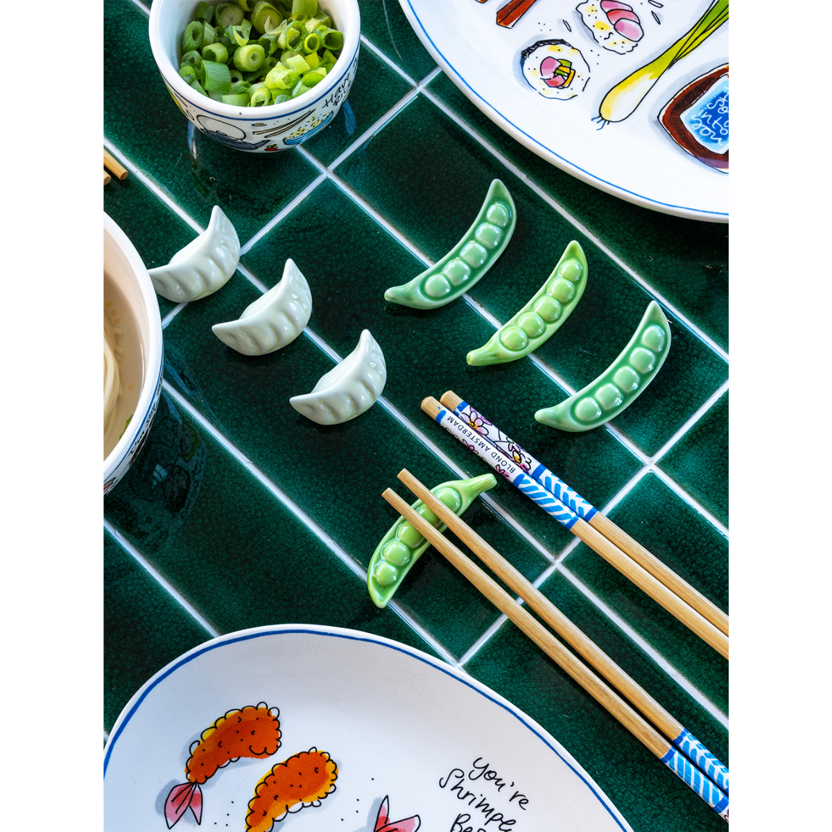 Blond Amsterdam Chopstickhouder Sushi 4 stuks