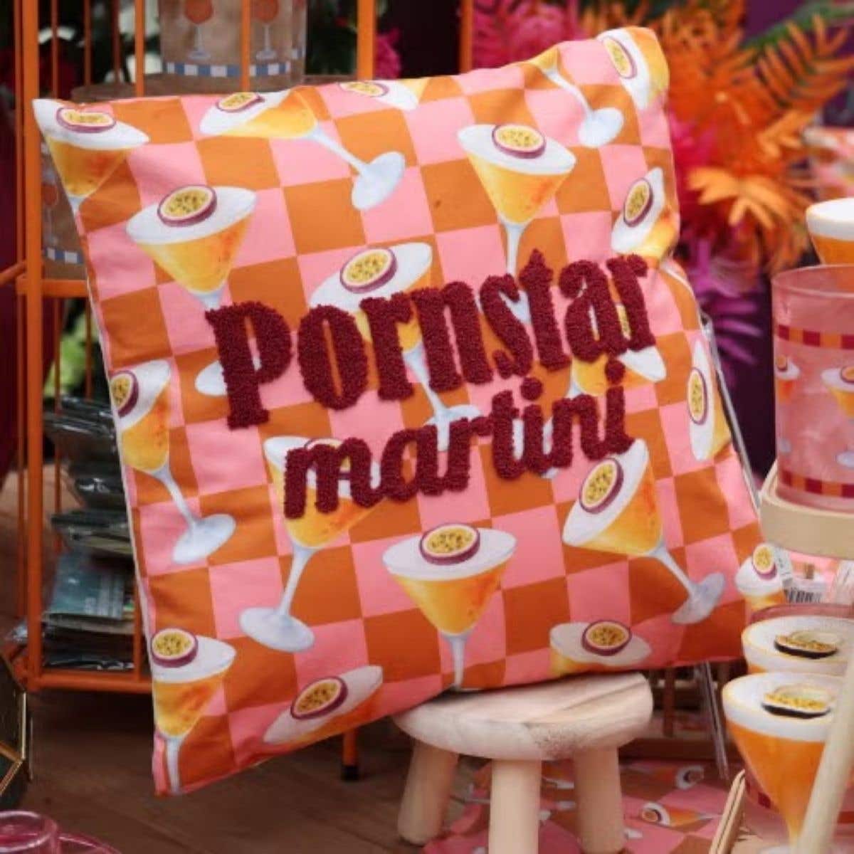 De Bosrand Sierkussen Pornstar Martini Fluweel 45 x 45 cm
