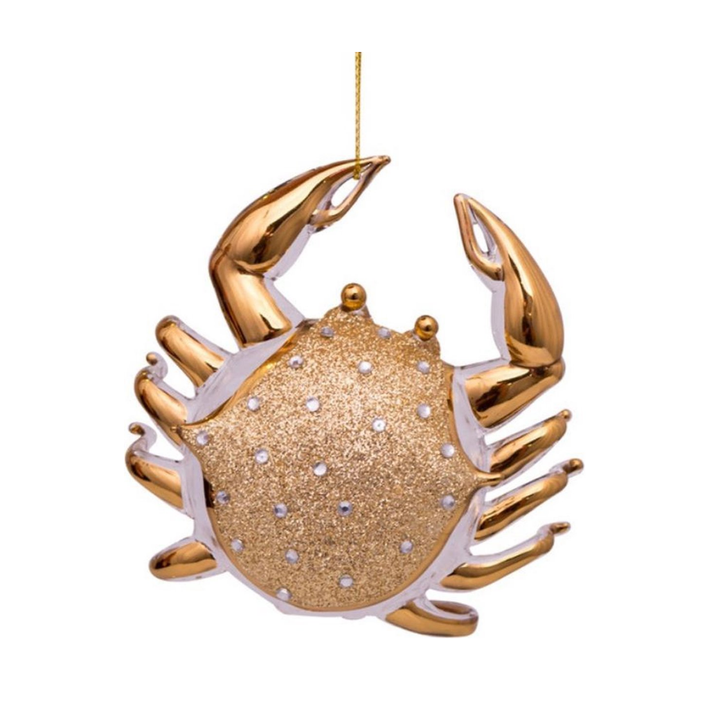 Vondels Kersthanger blauwe krab 4.5 cm
