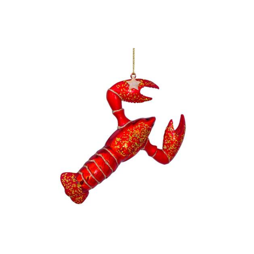 Vondels Kersthanger rode kreeft 14 cm