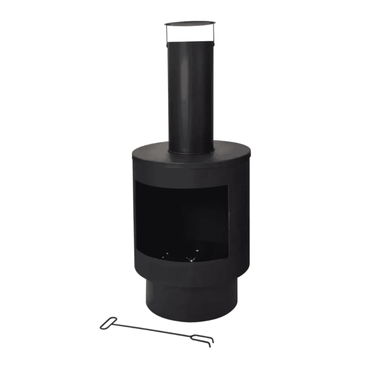 Pro Garden Sfeerhaard Metaal Zwart 115 cm