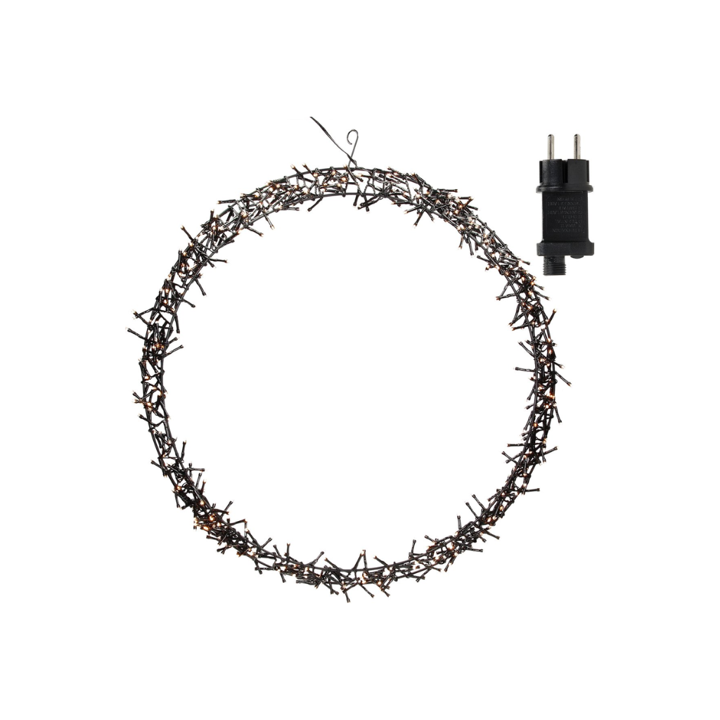 Koop Krans op voet | 50x8 cm | 800 LEDs | Warm wit | Anna's Collection