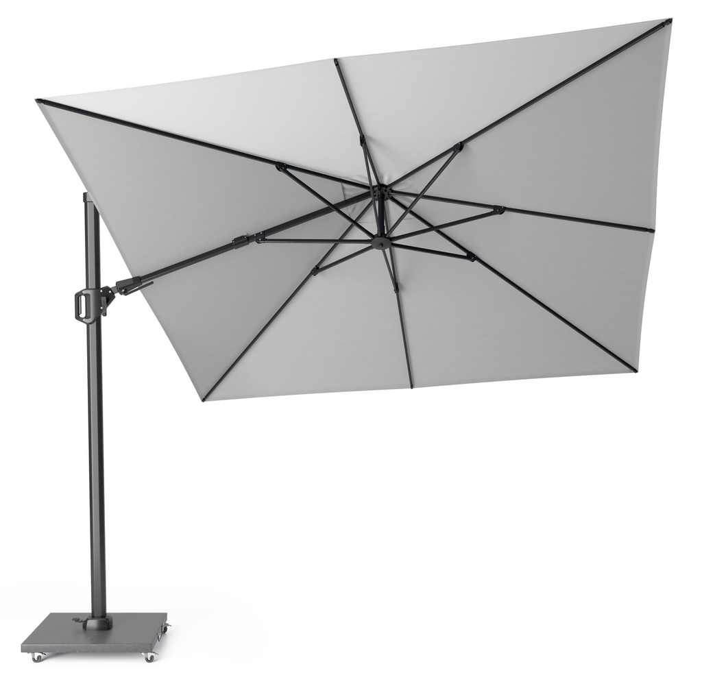 Platinum Zweefparasol Challenger T² Light Grey Vierkant 300 x 300 cm