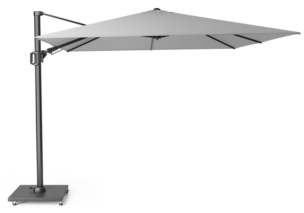 Platinum Zweefparasol Challenger T² Light Grey Vierkant 300 x 300 cm