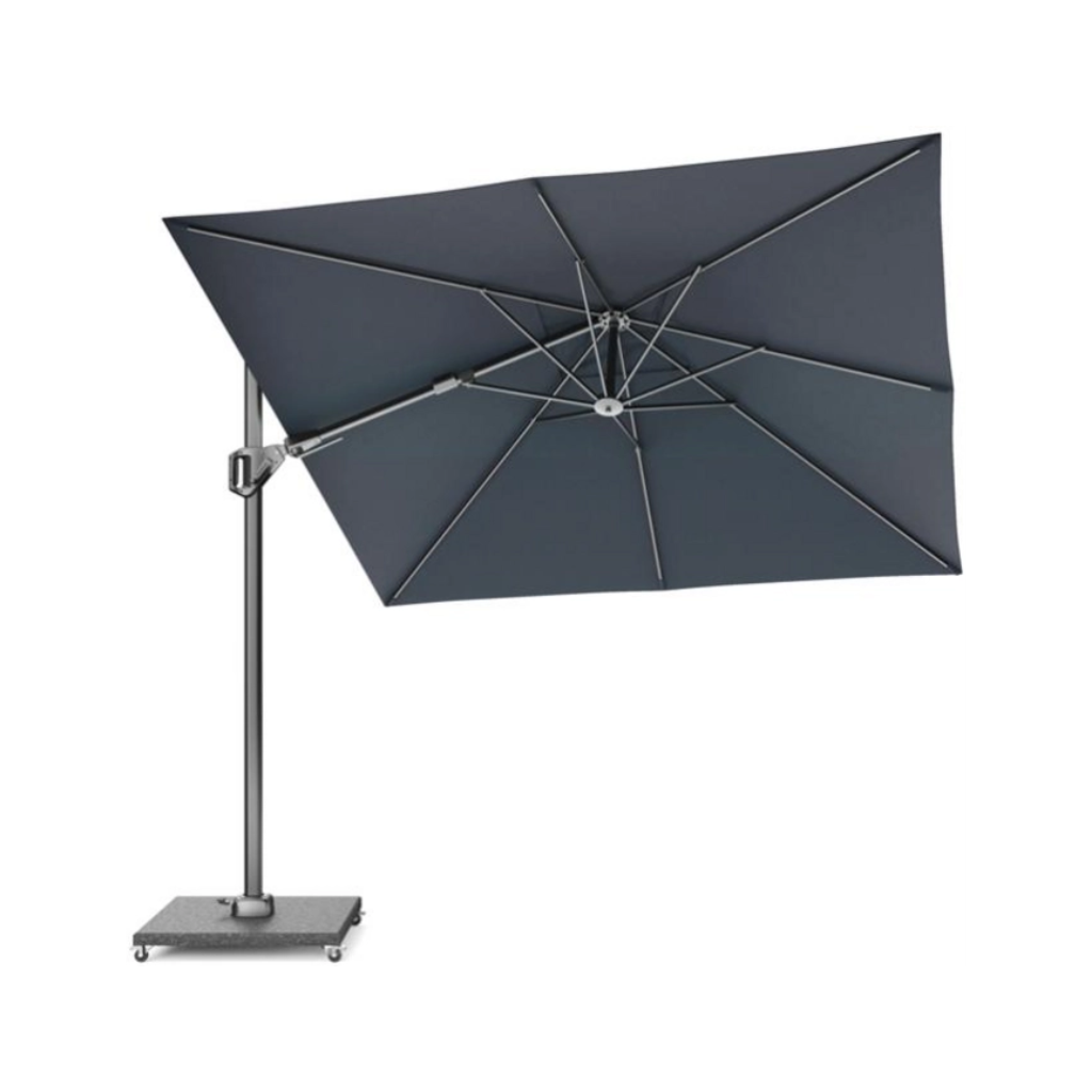 Platinum Zweefparasol Voyager T² Antraciet Vierkant 270 x 270 cm