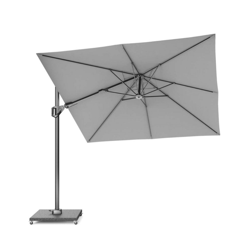 Platinum Zweefparasol Voyager T² Light Grey Vierkant 270 x 270 cm