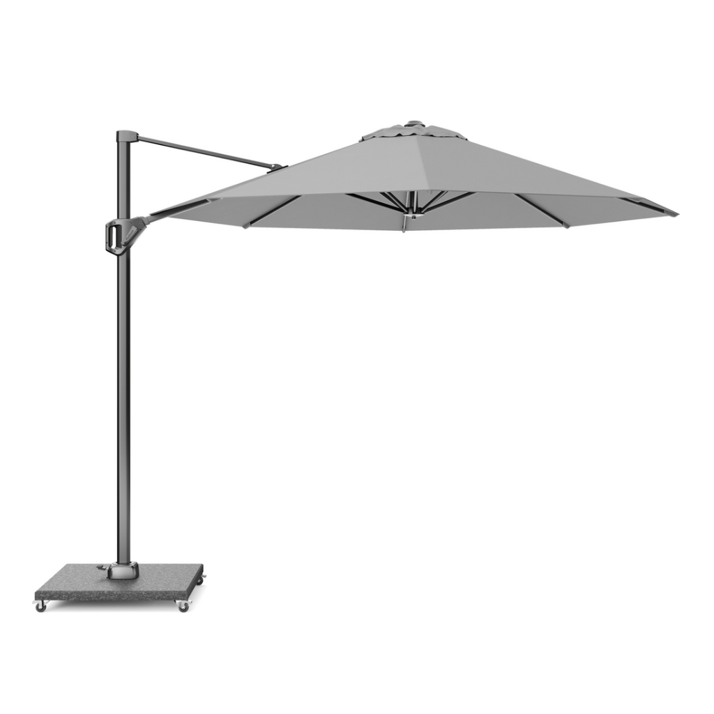 Platinum Zweefparasol Voyager T¹ Rond Lichtgrijs ø 300 cm