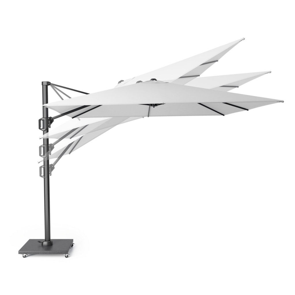 Platinum Zweefparasol Voyager T¹ Light Grey Rond Ø 300 cm