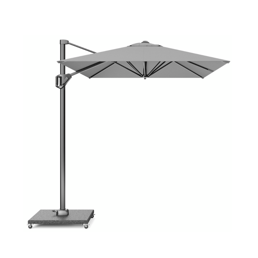 Platinum Zweefparasol Voyager T¹ Light grey 3 x 2 m