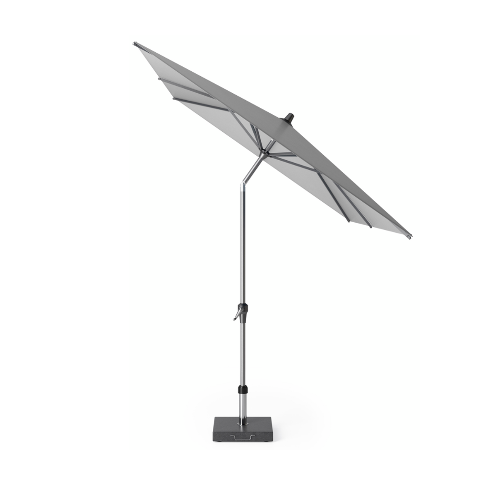 Platinum Stokparasol Riva Light Grey Rechthoek 300 x 200 cm