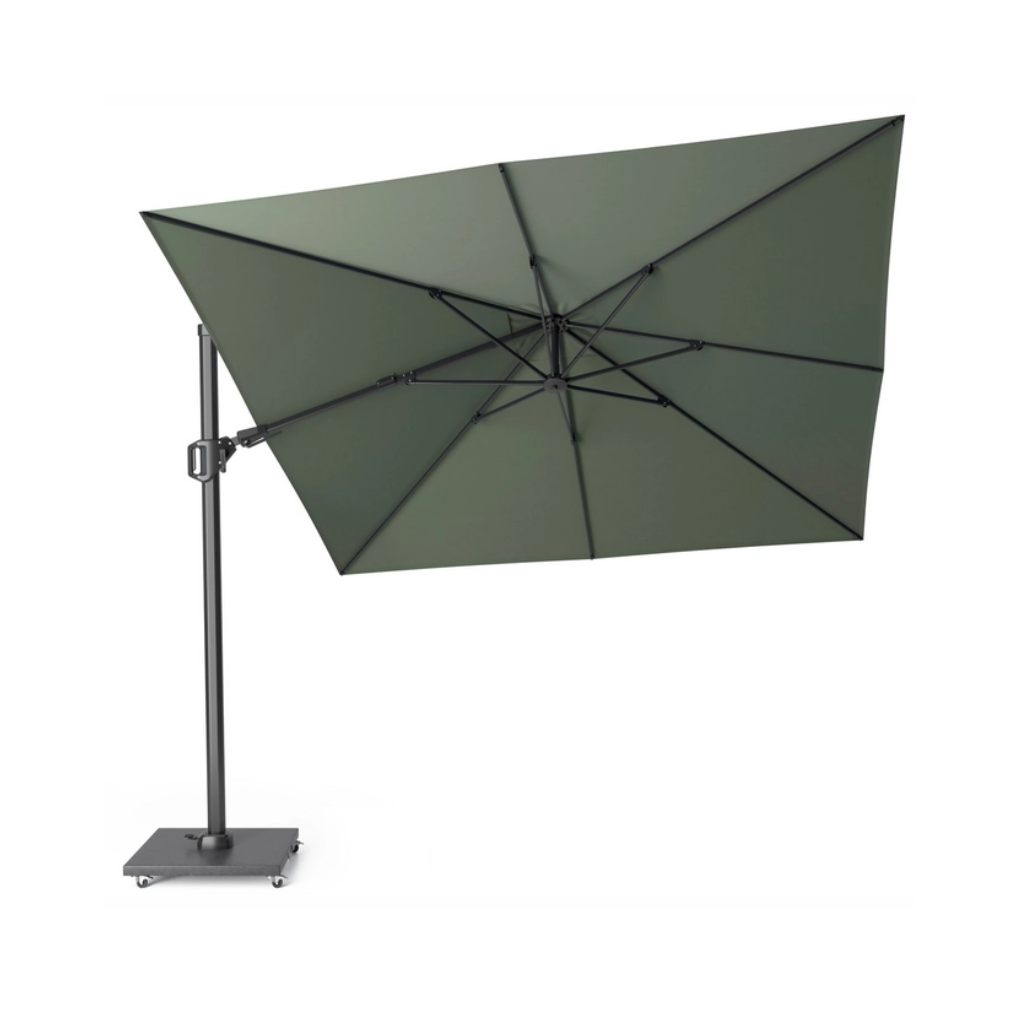 Platinum Zweefparasol Challenger T² Olive Vierkant 300 x 300 cm