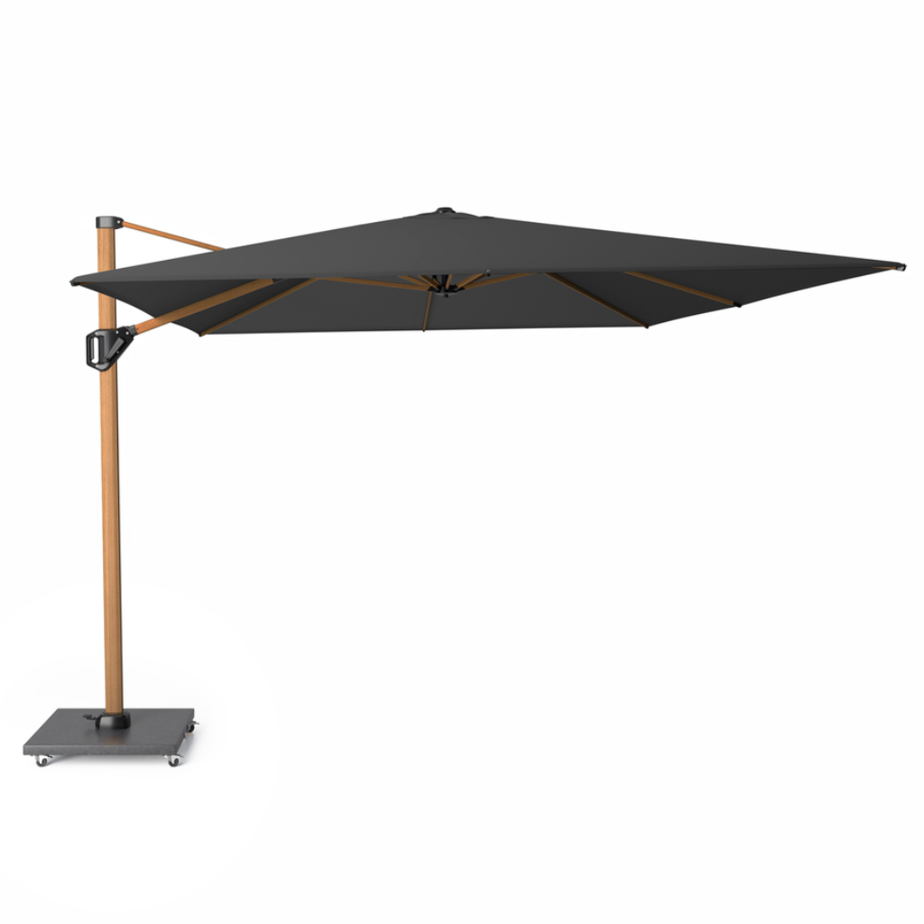 Platinum Zweefparasol Challenger T¹ premium Faded black 4 x 3 m