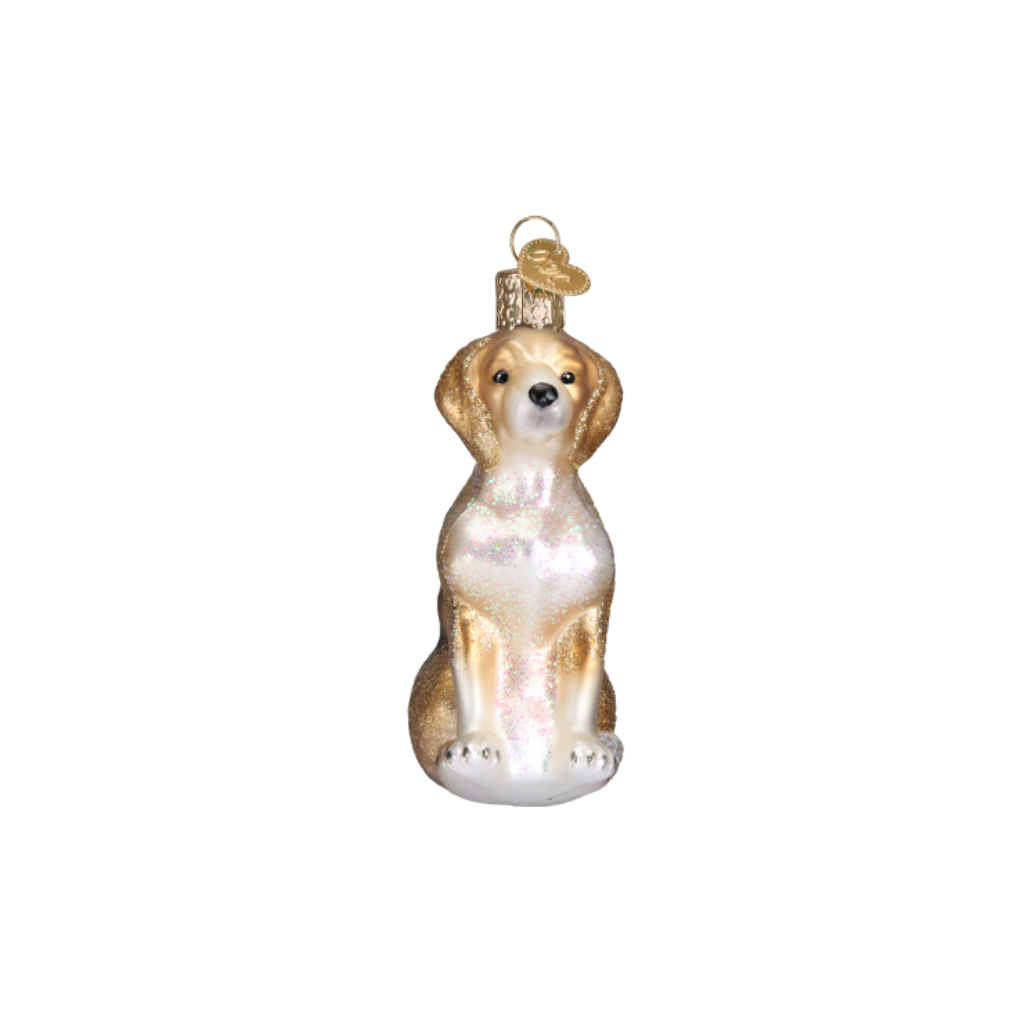 Vondels Kersthanger Gouden beagle 6.5 cm