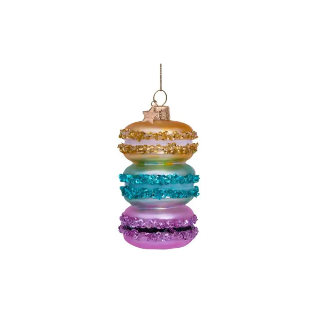 Vondels Kersthanger macaron toren 9.5 cm