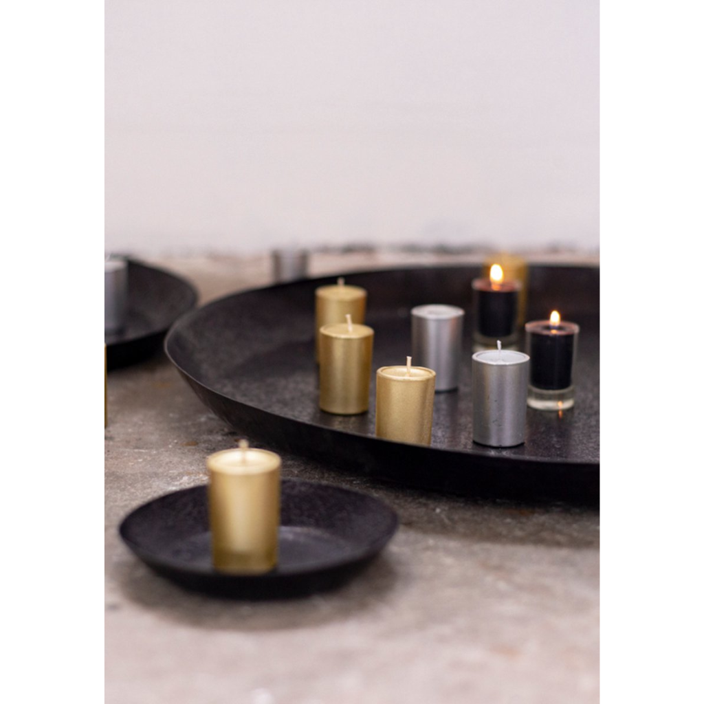 Home Society Minikaarsjes Votive goud 6 stuks