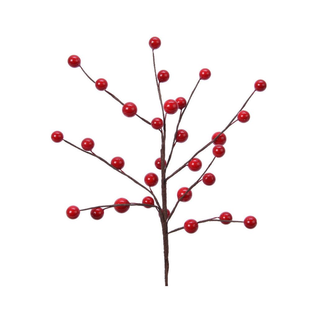 Everlands kersttak met bekkes rood 26 cm