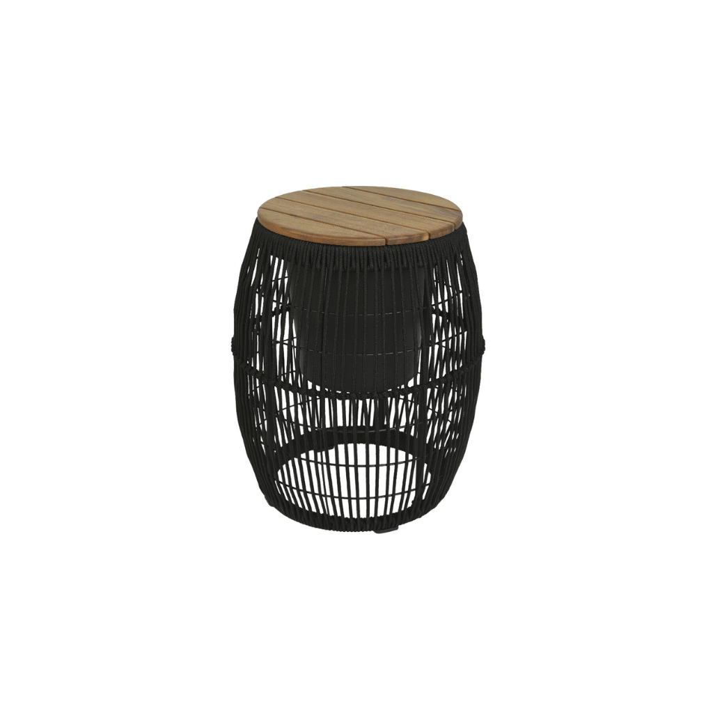 Seville Sidetable Zwart Touw 40 x 49 cm