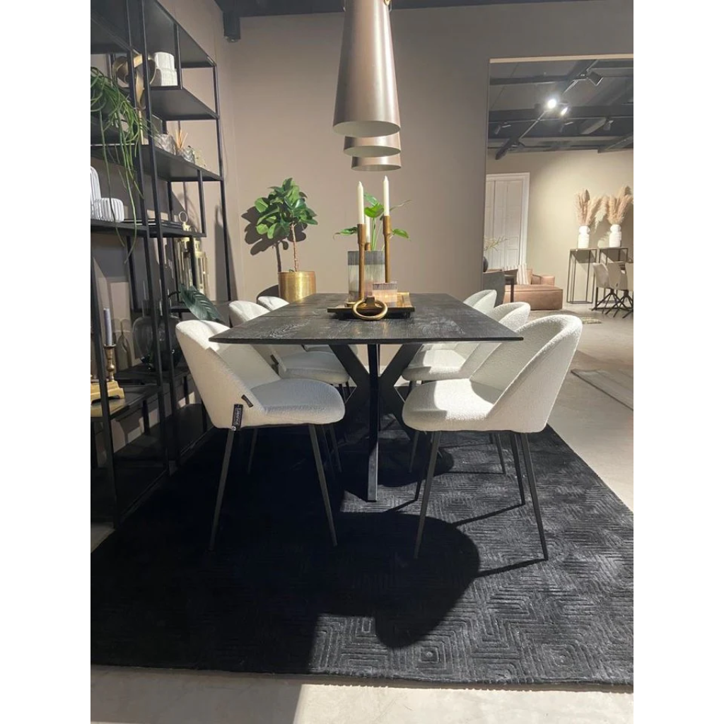 Lifestyle Home Collection Eetkamerstoel Carrington Wit 51 x 57 x 78 cm