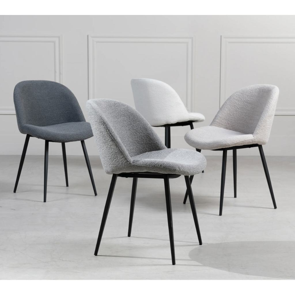 Lifestyle Home Collection Eetkamerstoel Carrington Alpine Antraciet 51 x 57 x 78 cm