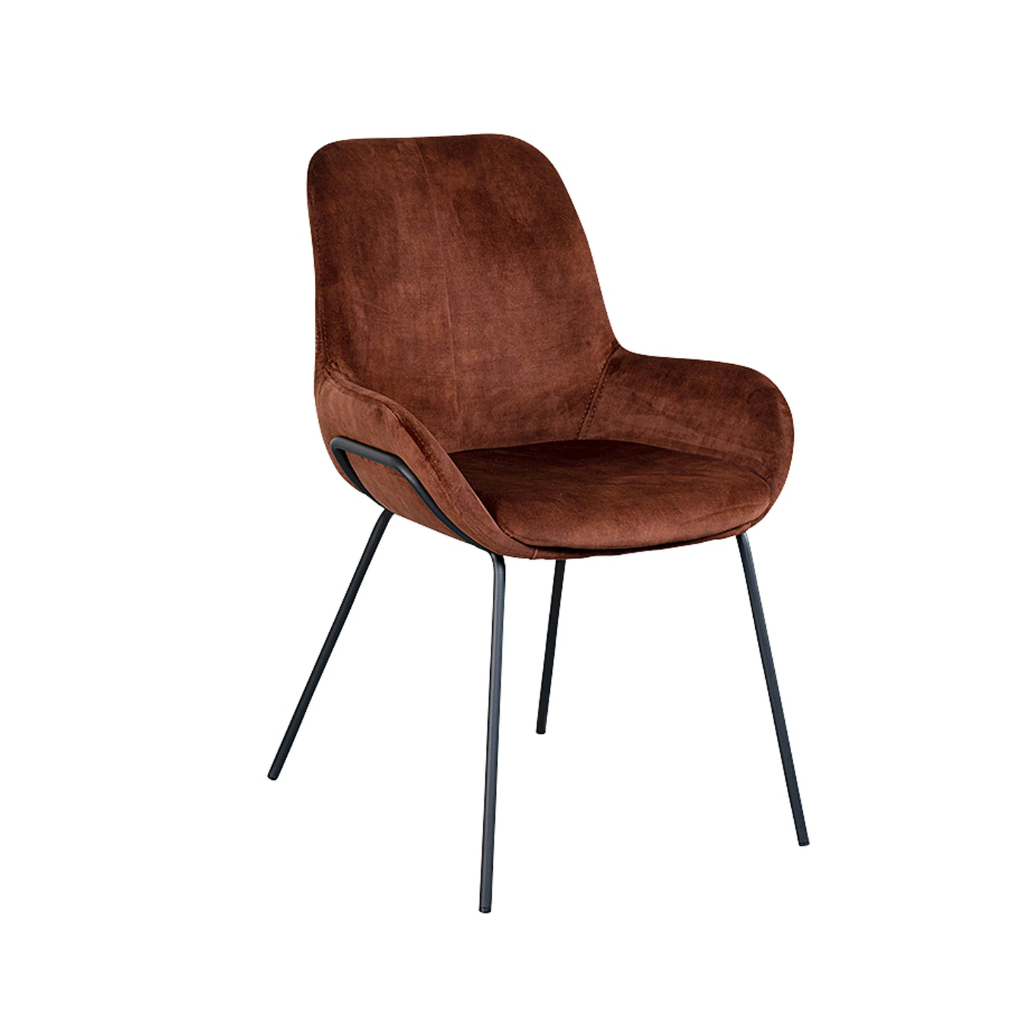 Lifestyle Home Collection Eetkamerstoel Carrington Aquila Tabacco Bruin 59 x 68 x 84 cm