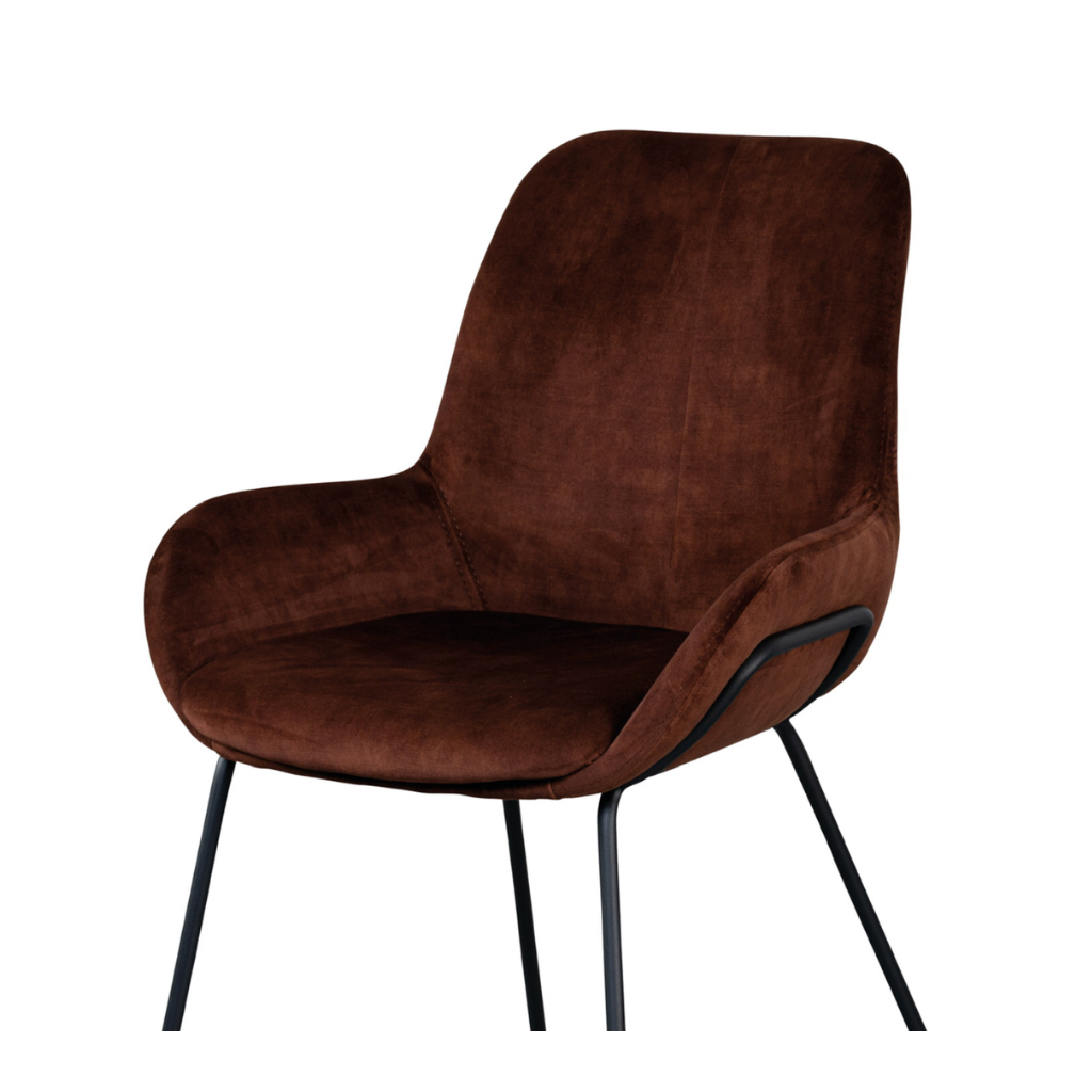 Lifestyle Home Collection Eetkamerstoel Carrington Aquila Tabacco Bruin 59 x 68 x 84 cm