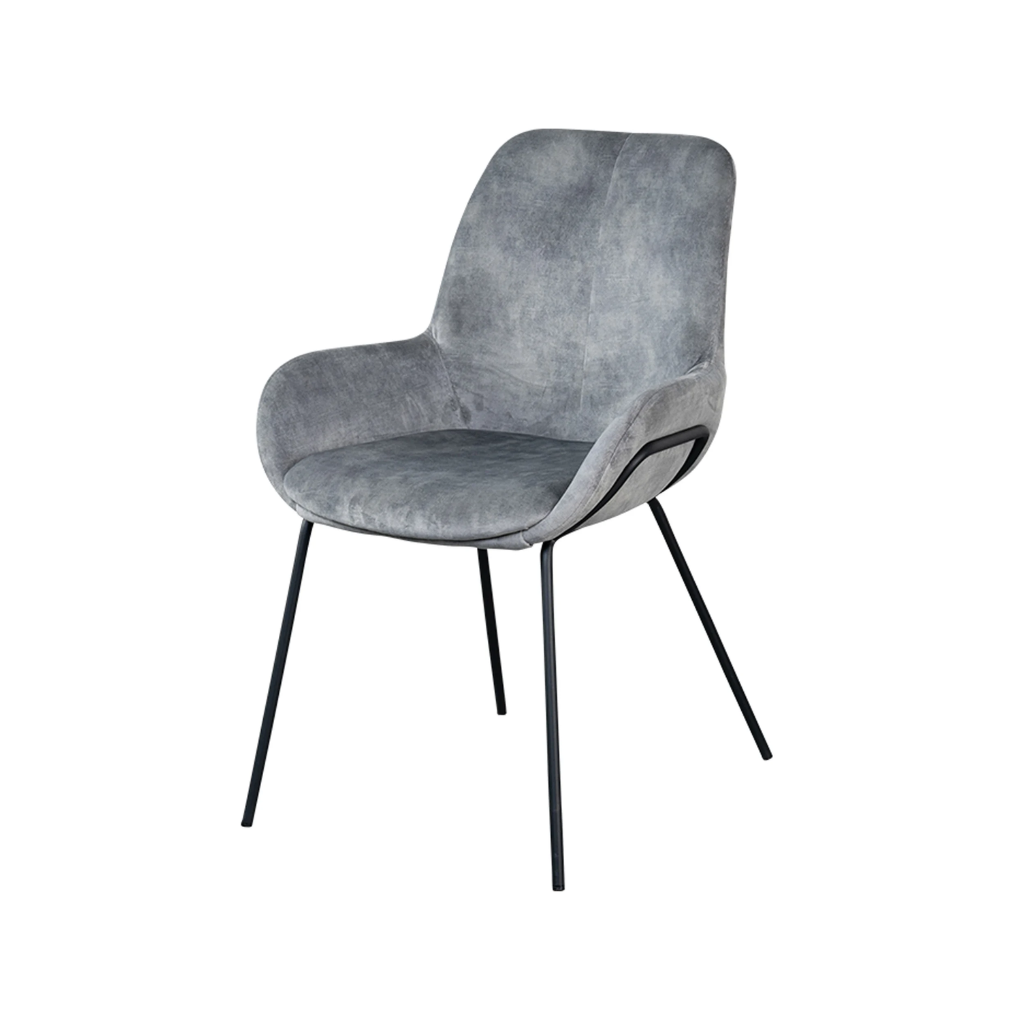 Lifestyle Home Collection Eetkamerstoel Carrington Aquila Steel Grijs 59 x 68 x 84 cm