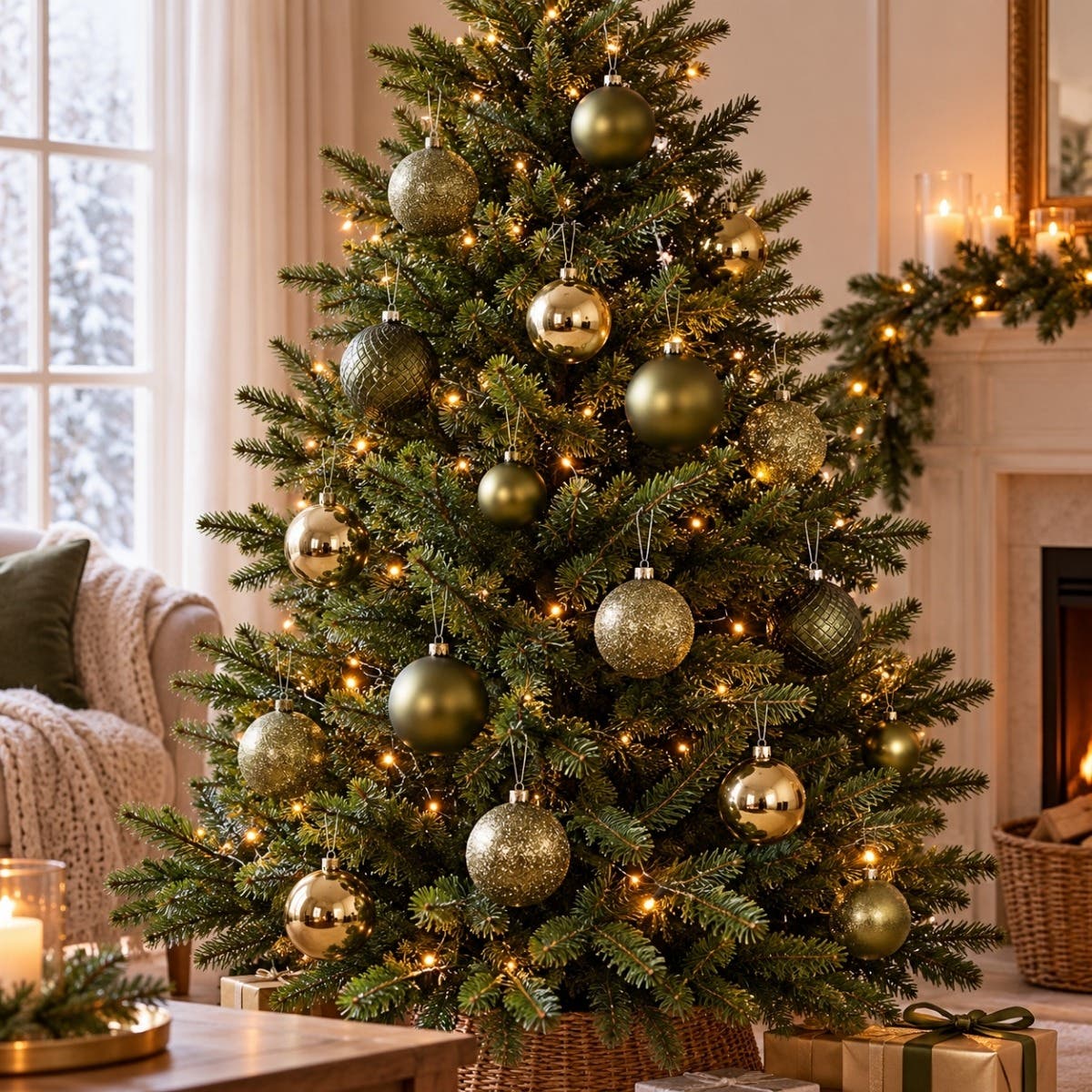 Decoris Kerstbal Kunststof Kerstballen Mix Rosemary Green Groen 100 stuks