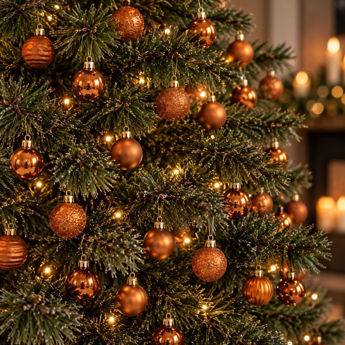 Decoris Kerstbal Kunststof Kerstballen Mix Warm Cider Oranje 100 stuks