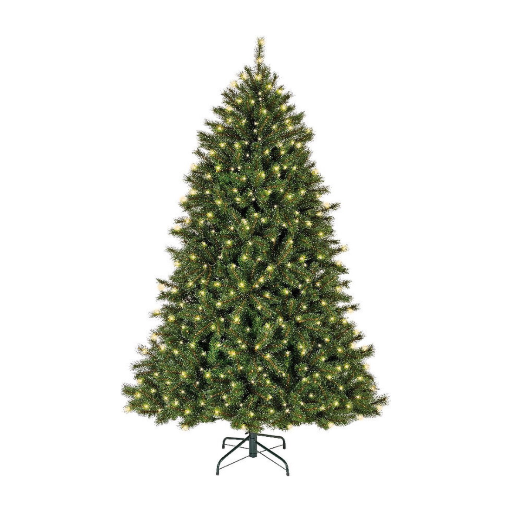 Everlands kunstkerstboom Malmö spruce frosted met verlichting 180 x 119 cm