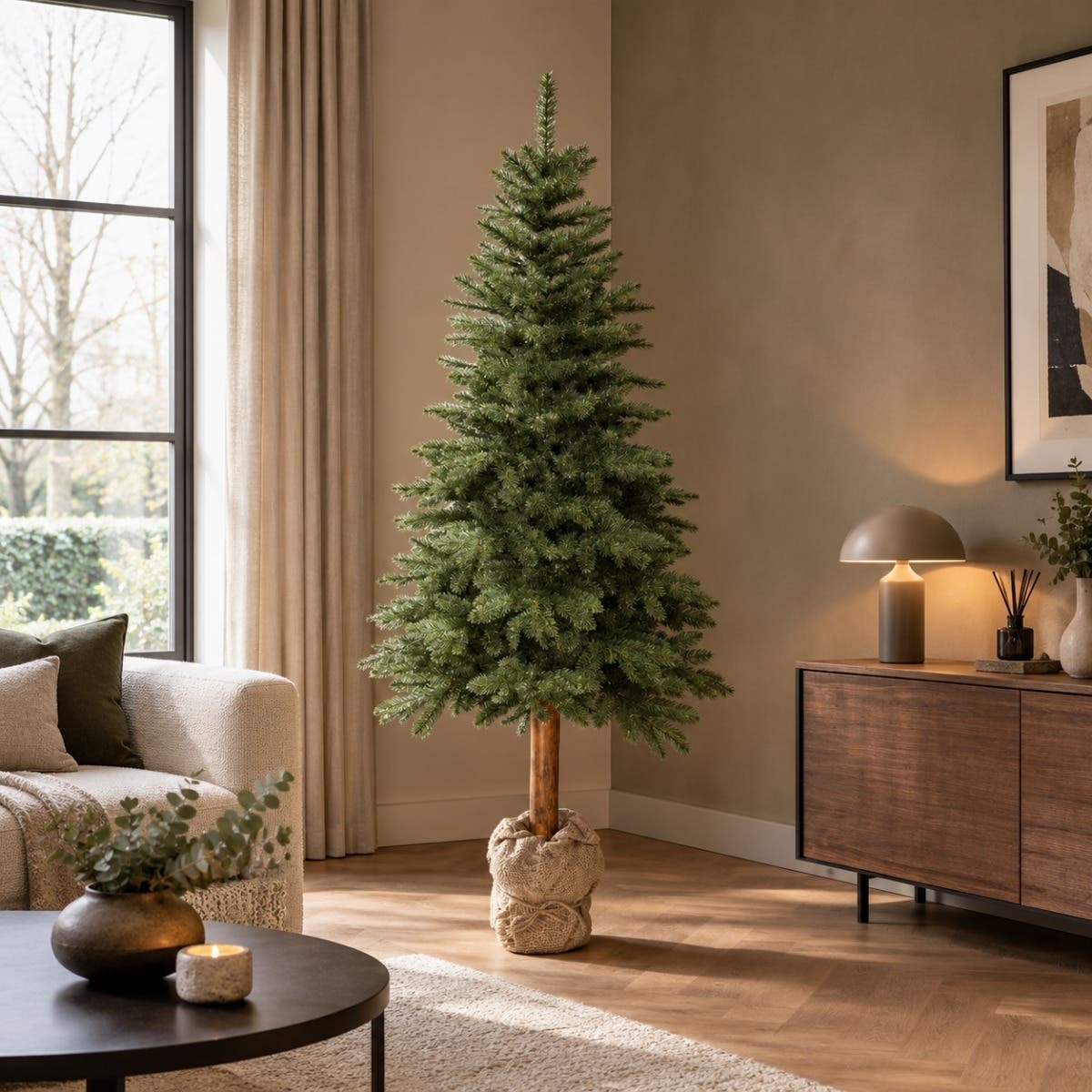 Everlands Kunstkerstboom Groen Tiaga 210 cm