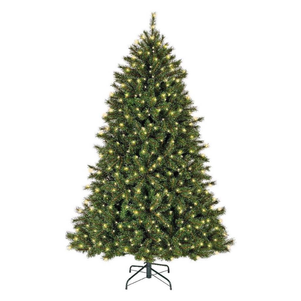 Everlands Kunstkerstboom Malmц Spruce Frosted met Verlichting 210 x 136 cm