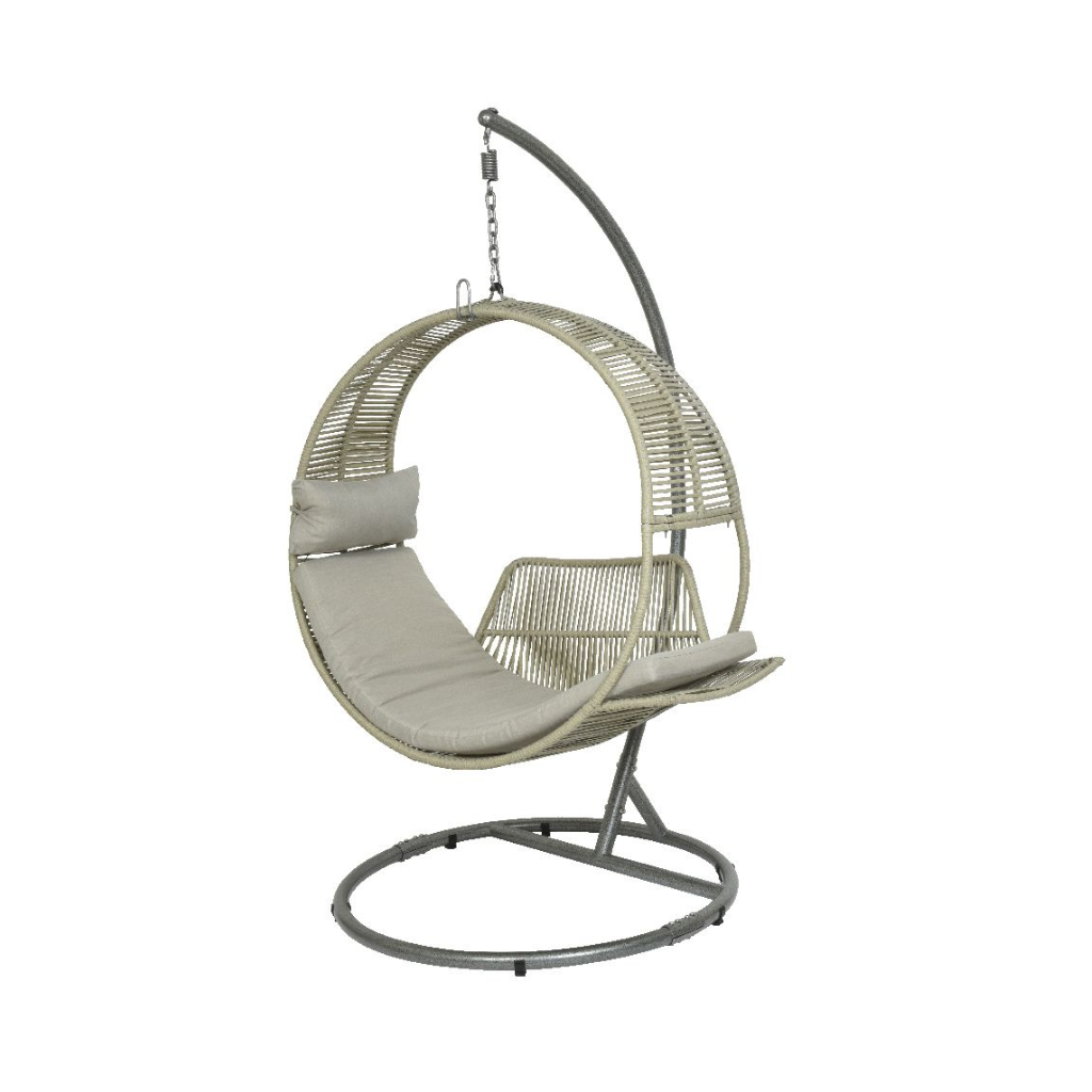 Decoris Hangstoel Kauai Grijs 118 x 127 x 201 cm