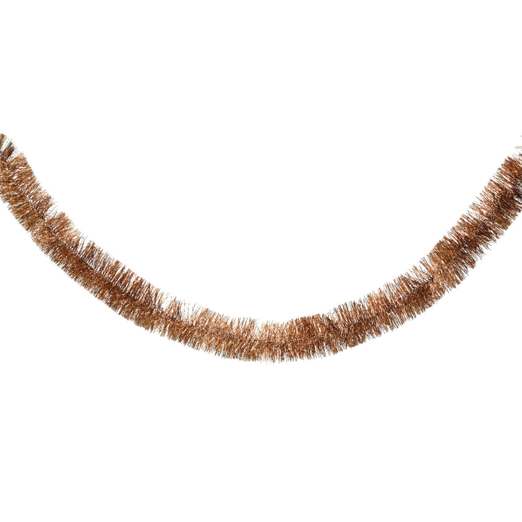 Decoris Kerstslinger Lametta espresso 270 cm