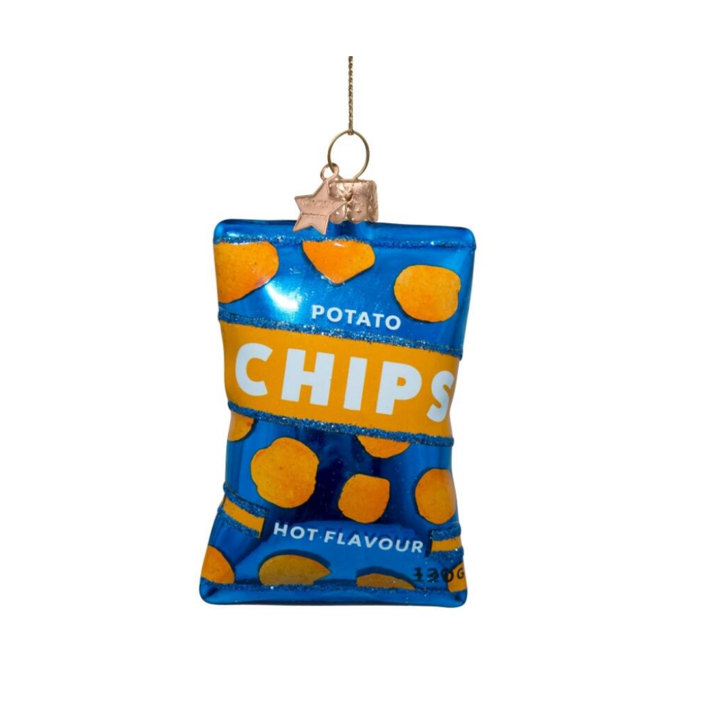 Vondels Kersthanger hot flavour chips 9 cm