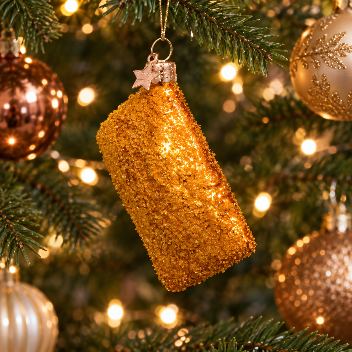 Vondels Kerstornament Kaassoufflé Geel 4.5 cm