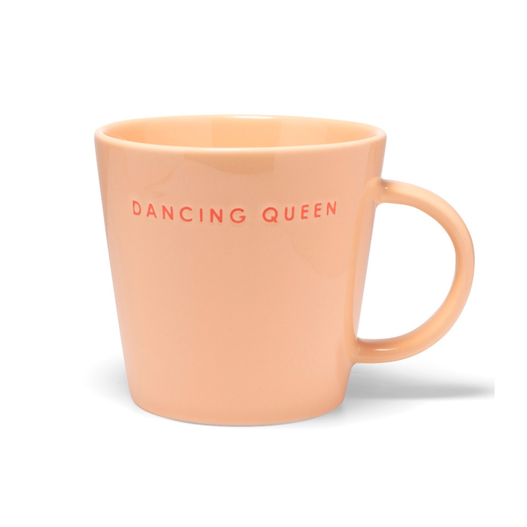 Vondels Ceramic tea cup dancing queen camel 350 ml