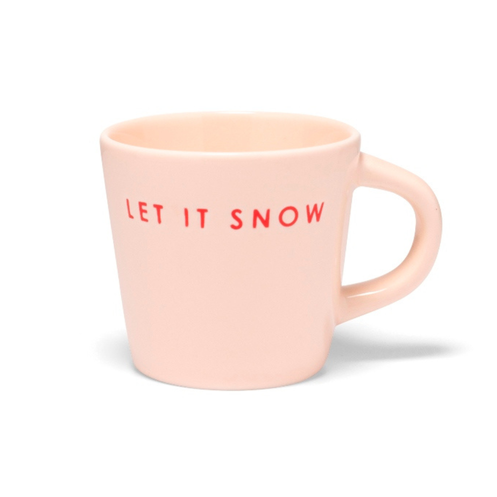 Vondels Ceramic espresso cup let it snow ecru 80 ml