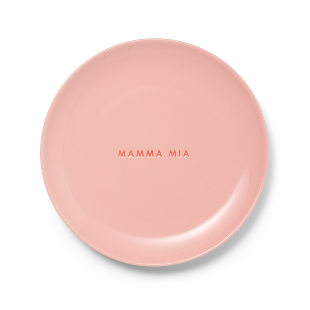 Vondels Ceramic breakfast plate mamma mia pink ø22 cm