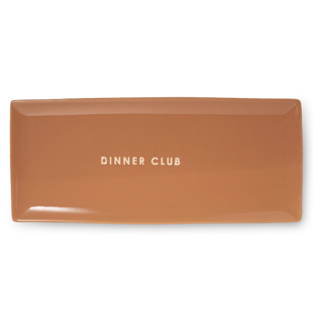 Vondels Ceramic plate dinner club terracotta 35 x 15 cm