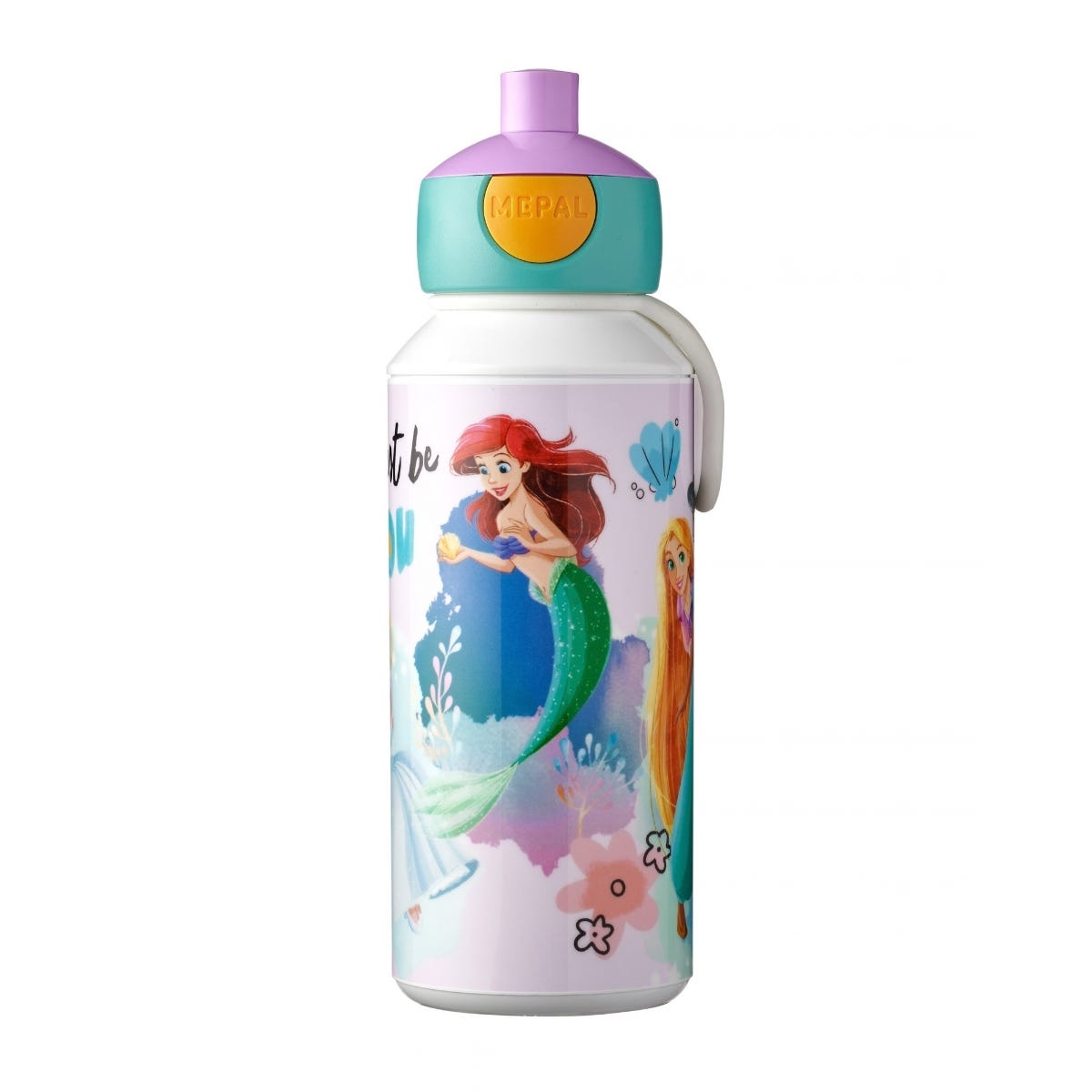 Mepal Drinkfles Pop-up Campus Disney Princess 400 ml - Roze - 7 x 6,4 x 18,4 cm