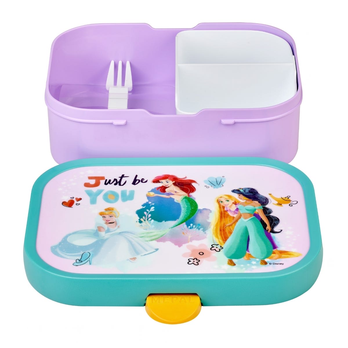 Mepal Bento Lunchbox met Vorkje Campus Disney Princess - Roze - 17,8 x 13,2 x 6,1 cm