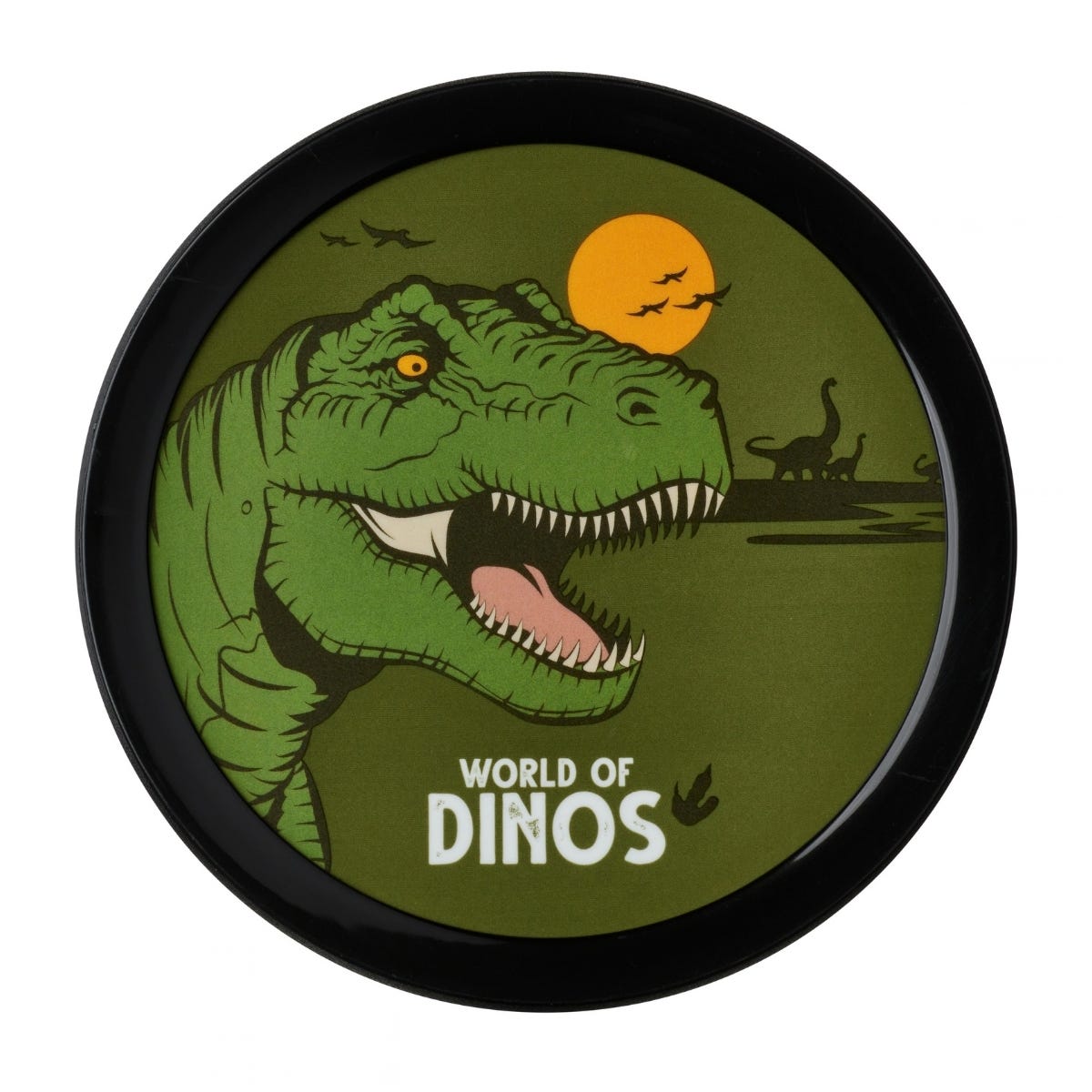 Mepal Fruitbox met Vorkje Campus Dino 300 ml - Groen - 10,4 x 10,4 x 6,7 cm